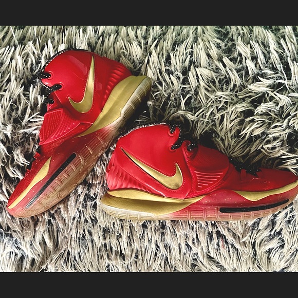 Nike Shoes | Nike Kyrie 6 Red Chinese New Year Shoes (Size 7) | Color: Red | Size: 7 | Taylorshoppe's Closet